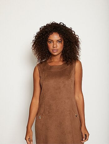 Vestido tipo pichi de punto de ante - Afibel