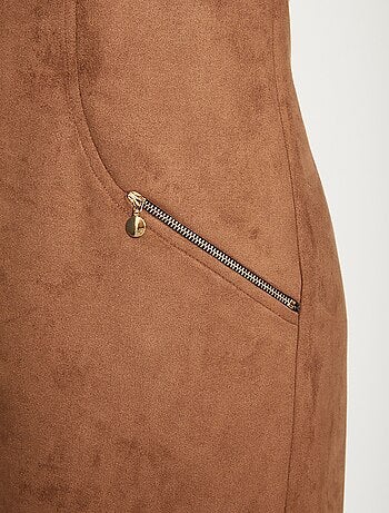 Vestido tipo pichi de punto de ante - Afibel