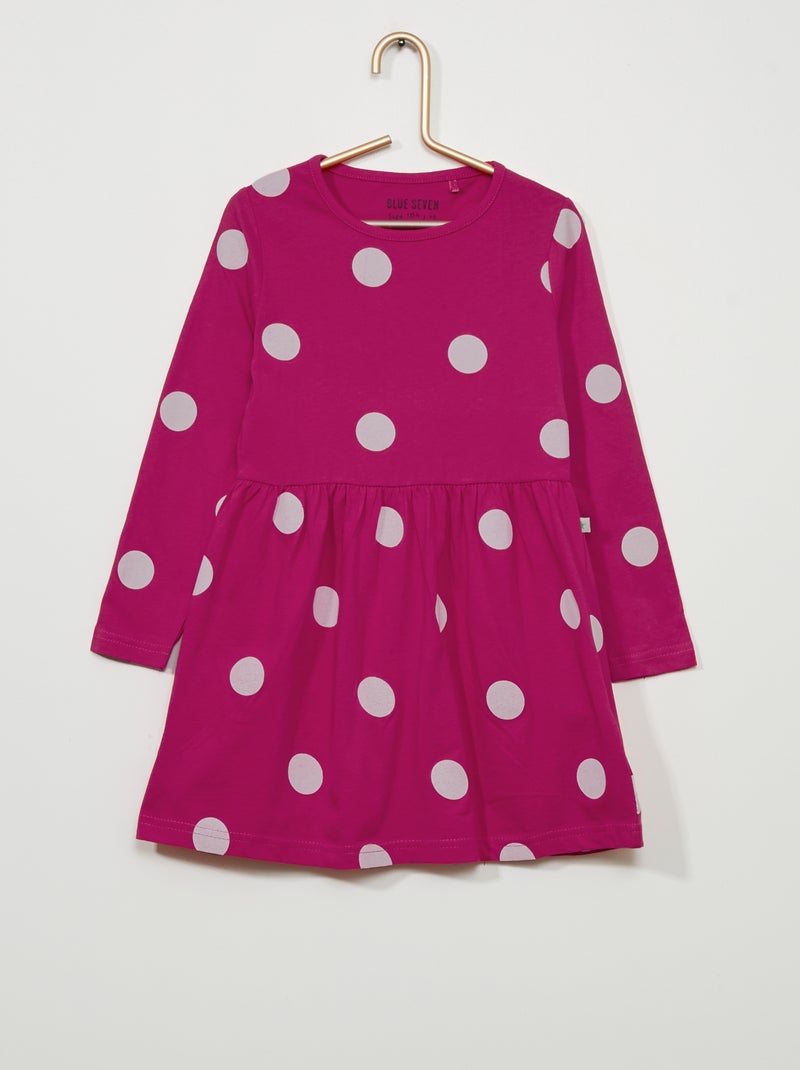 Vestido tipo skater fucsia - Kiabi
