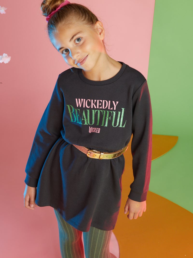 Vestido tipo sudadera - Wicked NEGRO - Kiabi