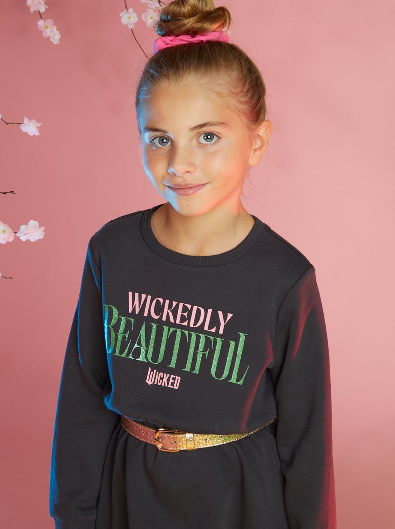 Vestido tipo sudadera - Wicked NEGRO - Kiabi