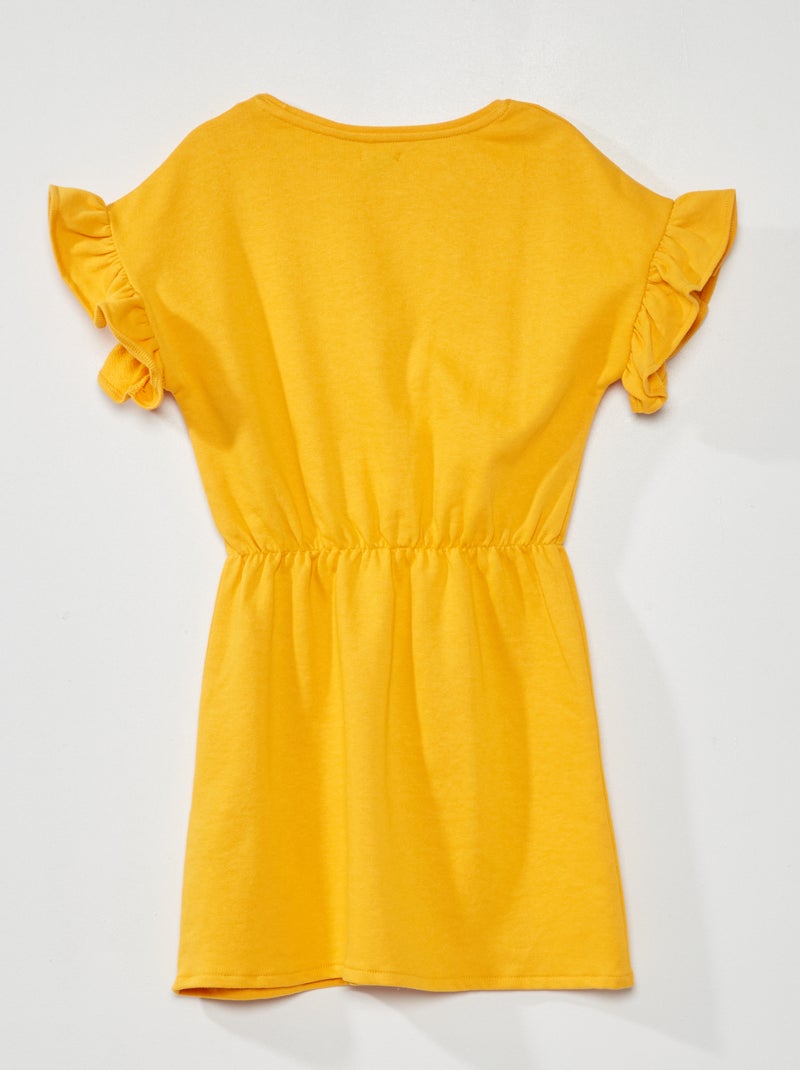 Vestido tipo sudadera AMARILLO - Kiabi