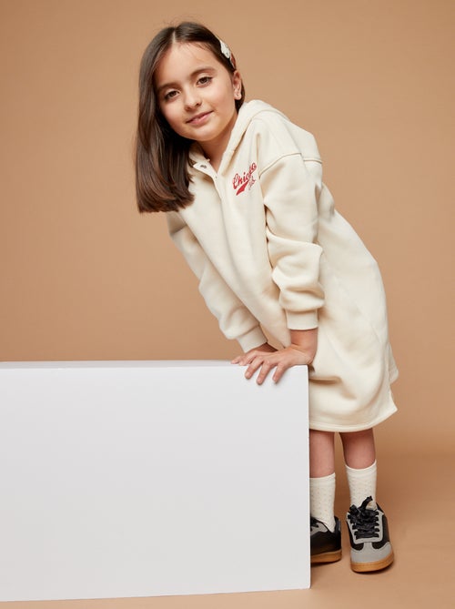 Vestido tipo sudadera con capucha  - So Easy - Kiabi