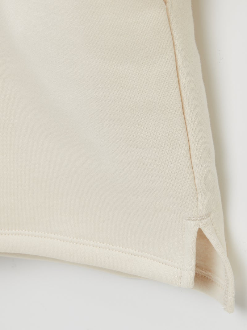 Vestido tipo sudadera con capucha  - So Easy BLANCO - Kiabi