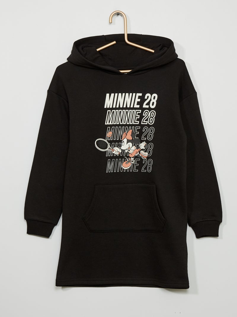 Vestido tipo sudadera con capucha 'Minnie' NEGRO - Kiabi