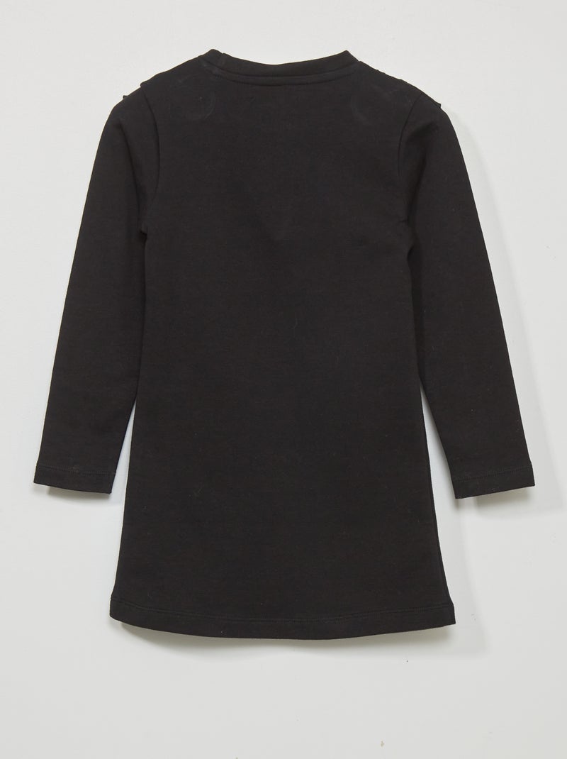 Jada Vestido Sudadera con Volantes y Silueta Casual-Chic