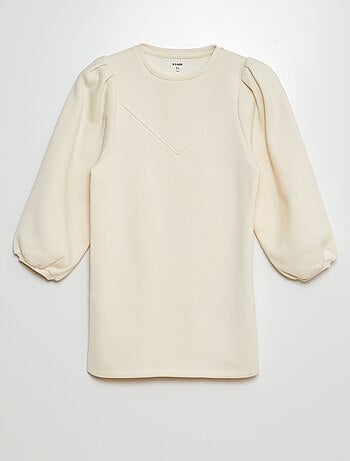 Vestido tipo sudadera de chándal liso