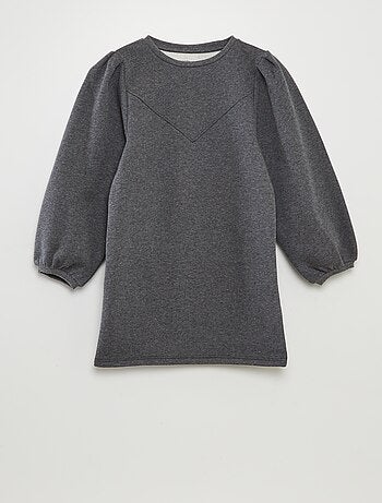 Vestido tipo sudadera de chándal liso