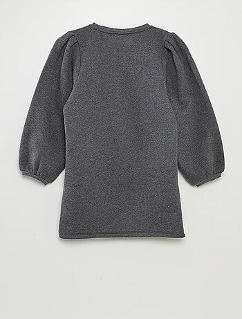 Vestido tipo sudadera de chándal liso