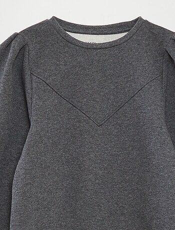 Vestido tipo sudadera de chándal liso