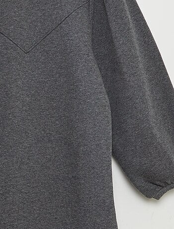 Vestido tipo sudadera de chándal liso