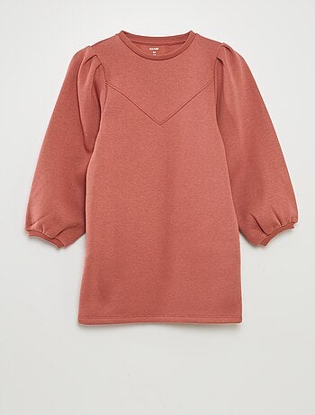 Vestido tipo sudadera de chándal liso