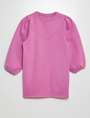 Vestido tipo sudadera de chándal liso