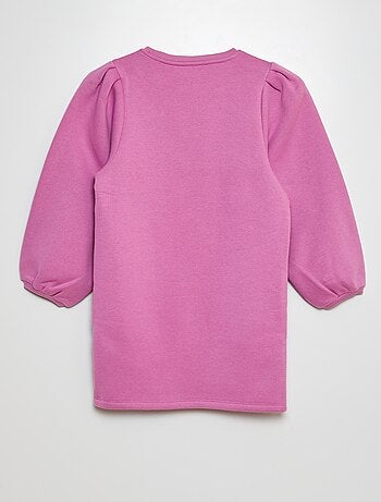 Vestido tipo sudadera de chándal liso