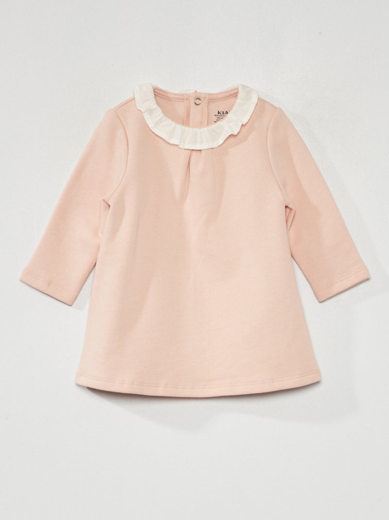Vestido tipo sudadera de chándal ROSA - Kiabi