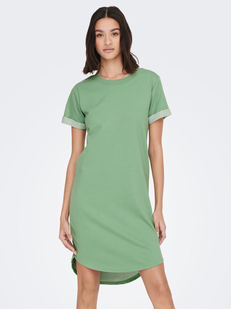 Vestido tipo sudadera de punto 'JDY' VERDE - Kiabi