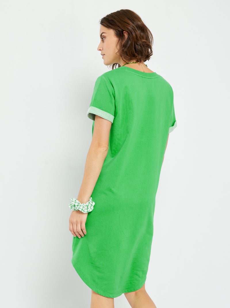Vestido tipo sudadera de punto 'JDY' VERDE - Kiabi