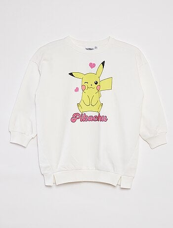 Vestido tipo sudadera estampado 'Pikachu' 'Pokémon'