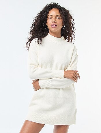 Vestido jersey con botones decorativos