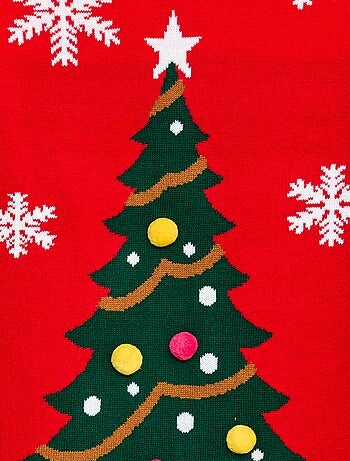 Vestido tipo suéter de punto "Navidad