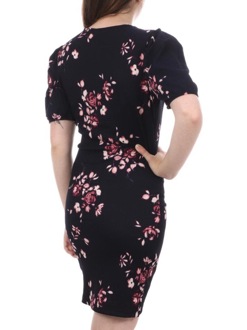 Vestido Tulipán Floral Vero Moda para Mujer Azul Rosa - Kiabi