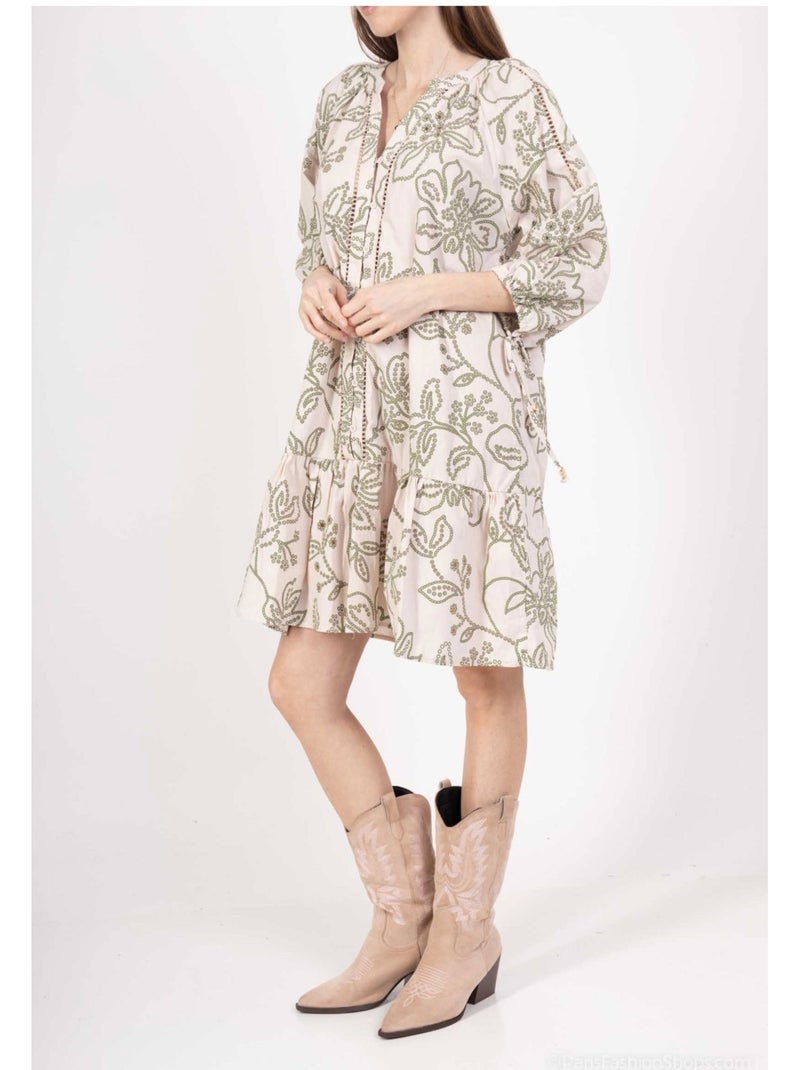 Vestido túnica Kebello Beige - Kiabi