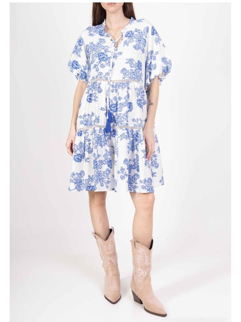 Vestido túnica Kebello Blanco - Kiabi