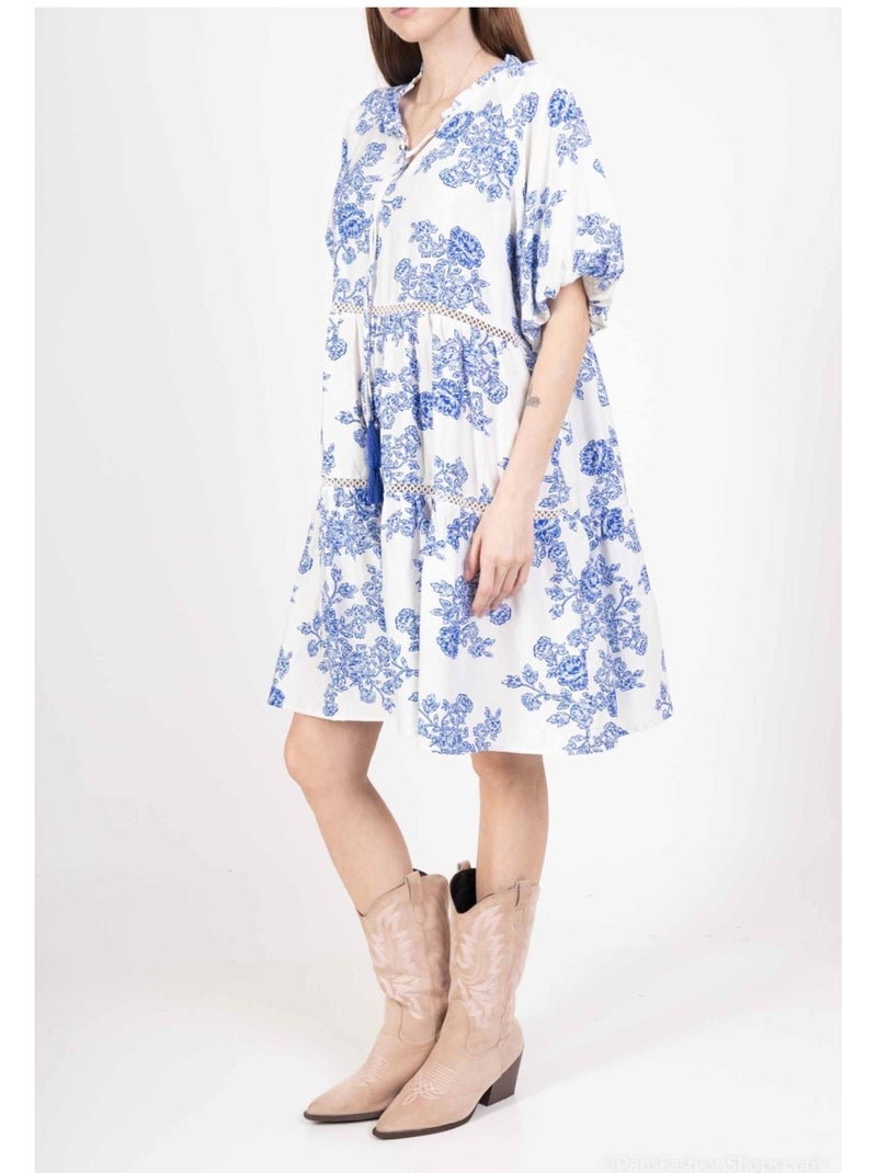 Vestido túnica Kebello Blanco - Kiabi