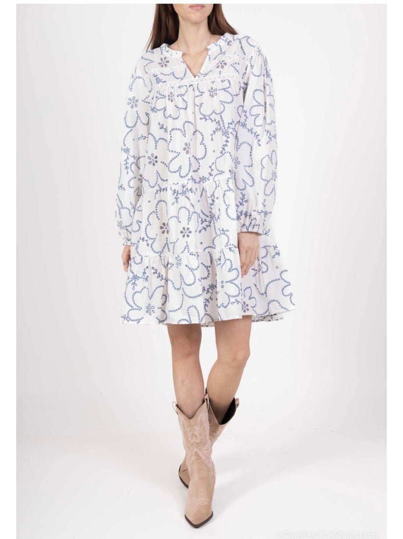 Vestido túnica Kebello Blanco - Kiabi