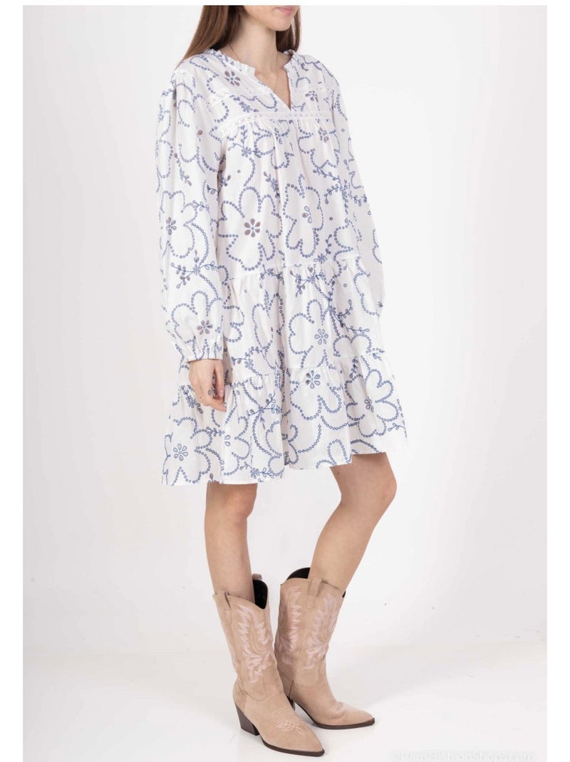 Vestido túnica Kebello Blanco - Kiabi