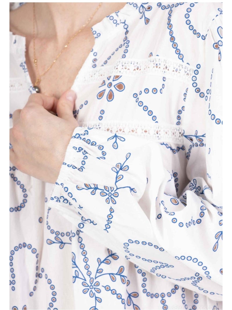 Vestido túnica Kebello Blanco - Kiabi