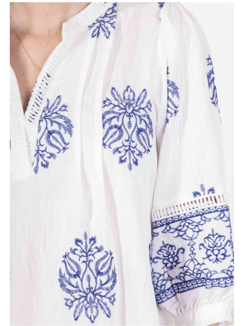 Vestido túnica Kebello Blanco - Kiabi