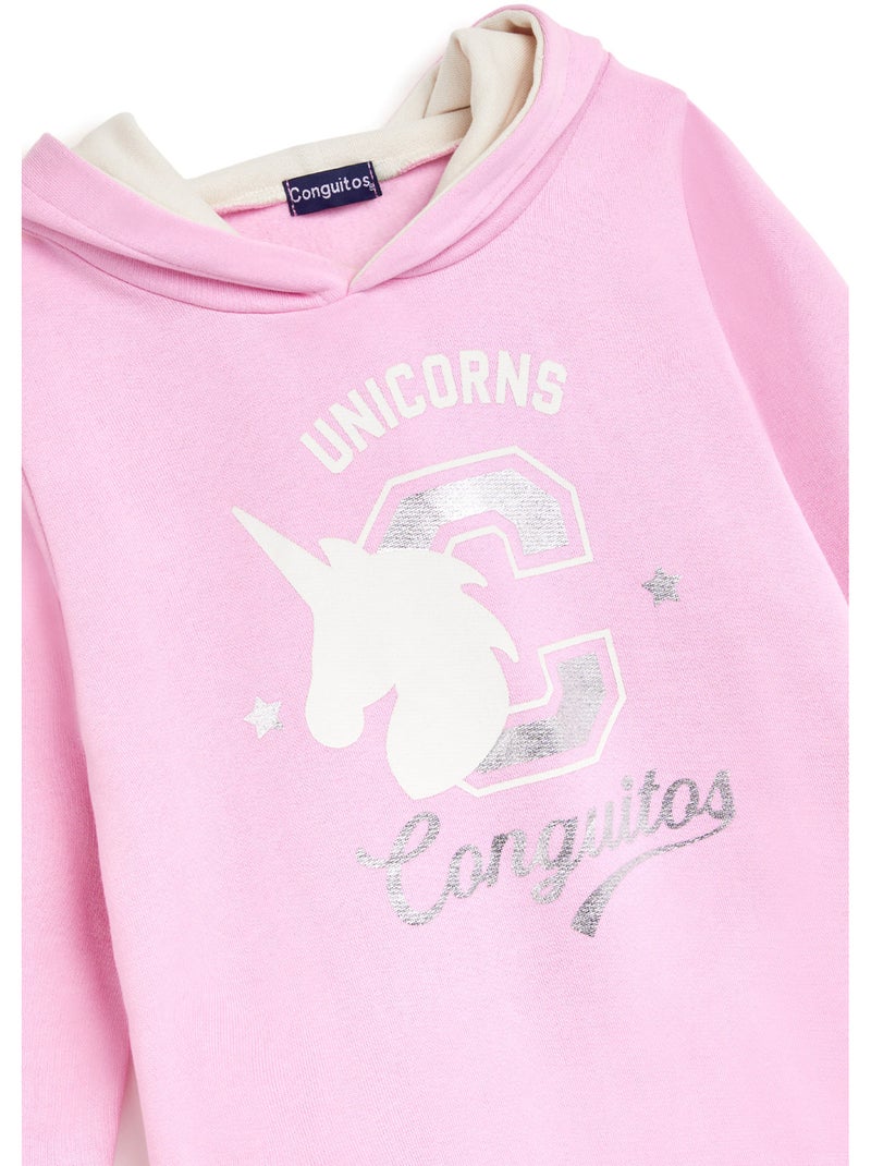 Vestido Unicornio Purpurina Rosa Rosa - Kiabi