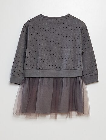Vestido unicornios 'Name it' de dos materiales