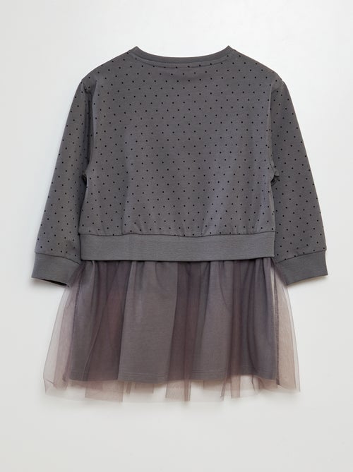 Vestido unicornios 'Name it' de dos materiales - Kiabi