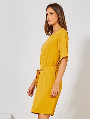 Vestido vaporoso con cinturón 'JDY' - Kiabi