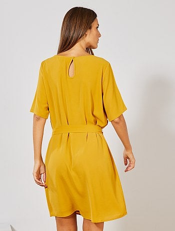 Vestido vaporoso con cinturón 'JDY' - Kiabi