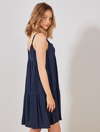 Vestido vaporoso con volantes - Kiabi