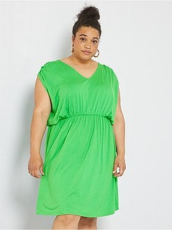 Rebajas Vestidos de tallas mujer verde - Kiabi