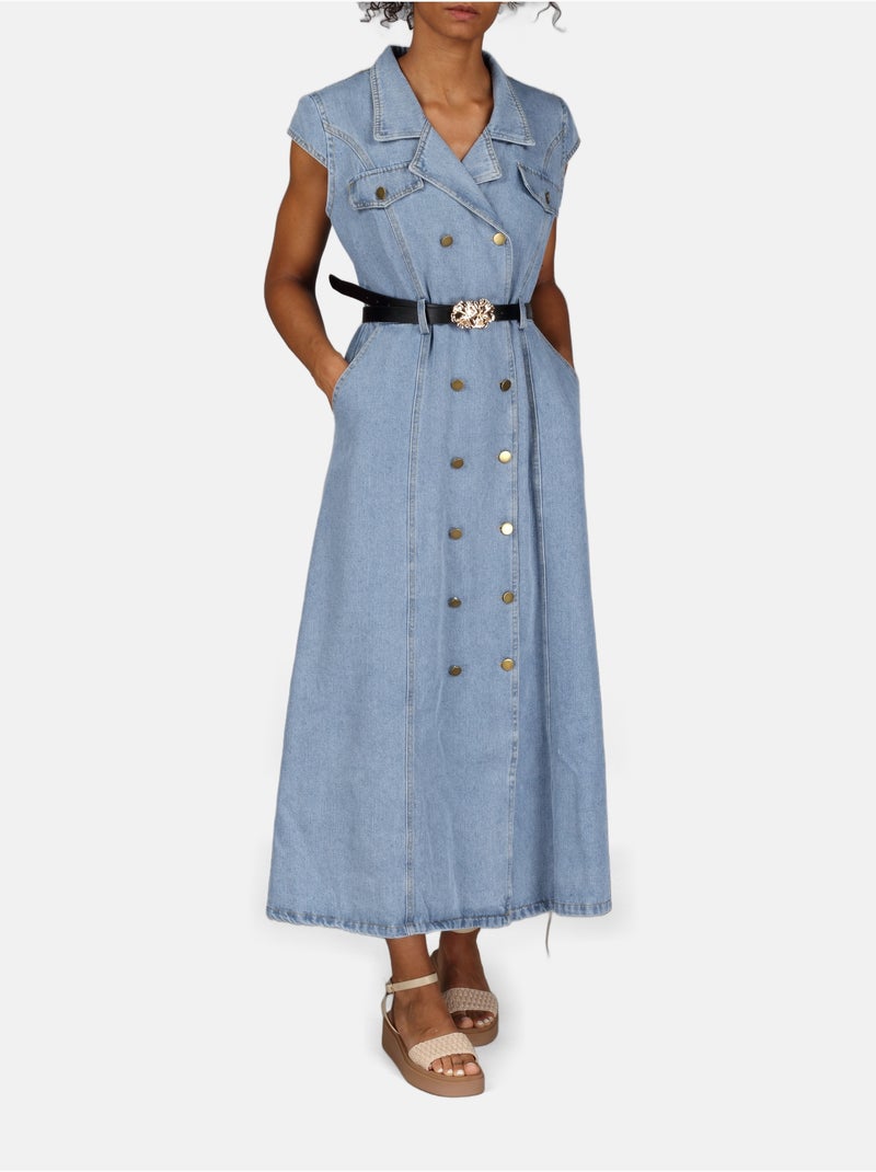 Vestido vaquero Azul - Kiabi