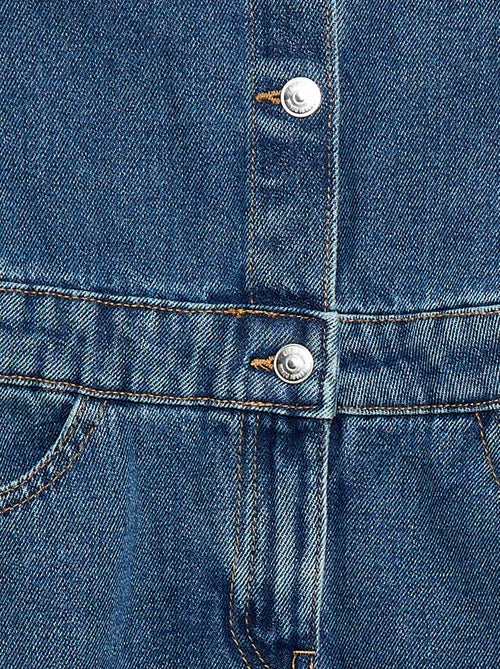 Vestido vaquero con cuello camisero - Kiabi