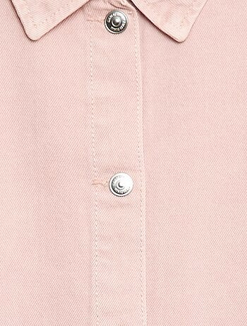 Vestido vaquero con cuello camisero