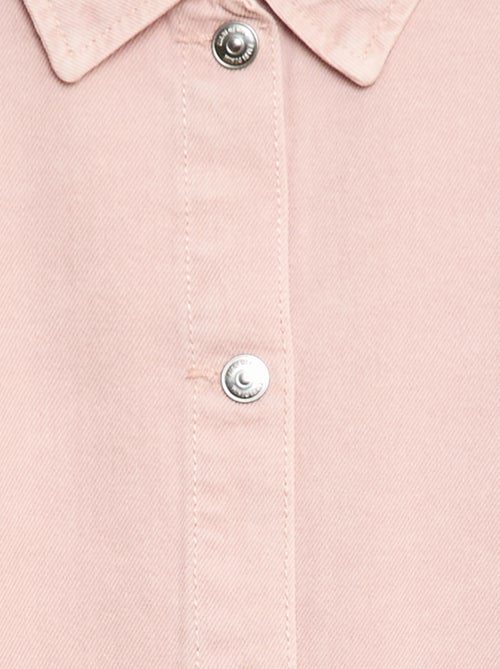 Vestido vaquero con cuello camisero - Kiabi