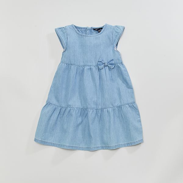 Vestido vaquero con volantes null - denim - Kiabi - 12,00€