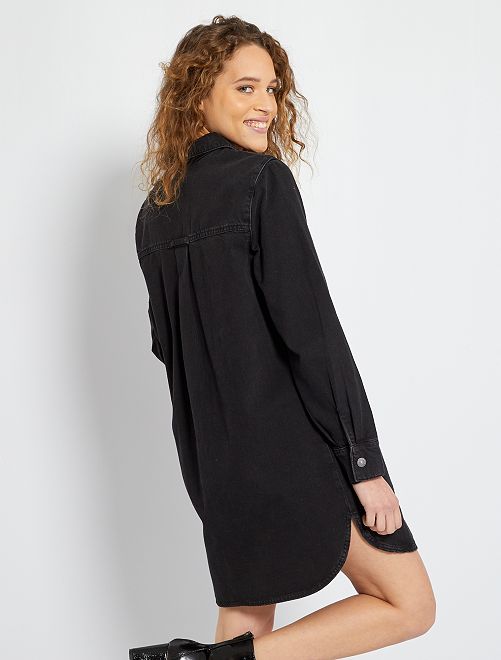 Vestido vaquero corto - NEGRO - Kiabi - 20.00€
