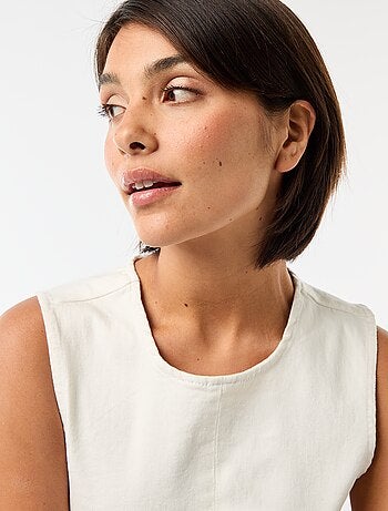 Vestido vaquero corto sin mangas