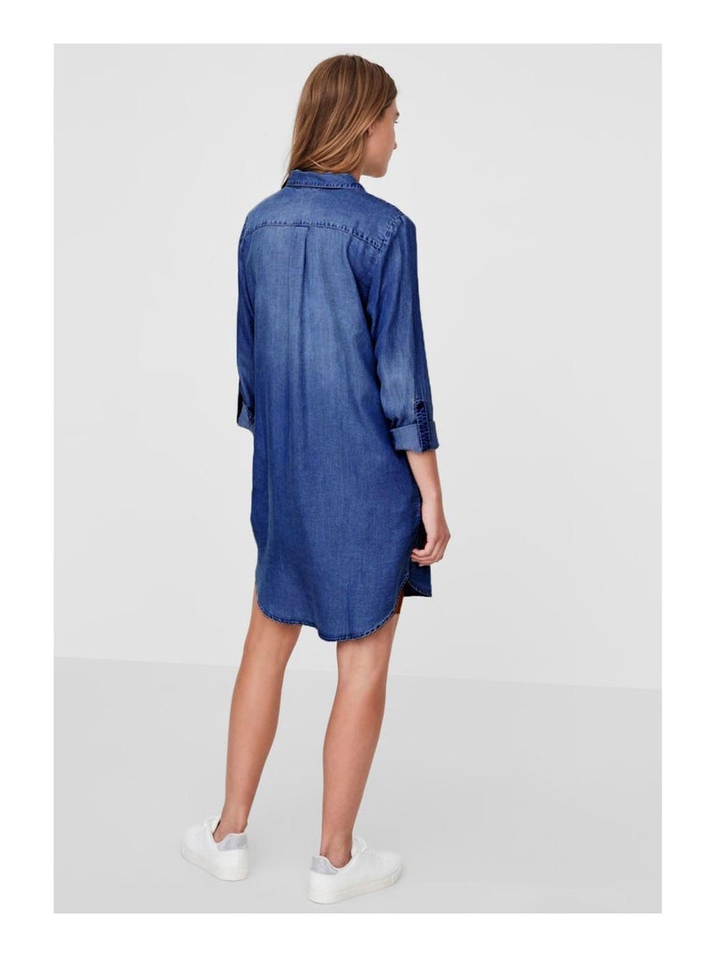 Vestido vaquero corto Vero Moda Azul - Kiabi