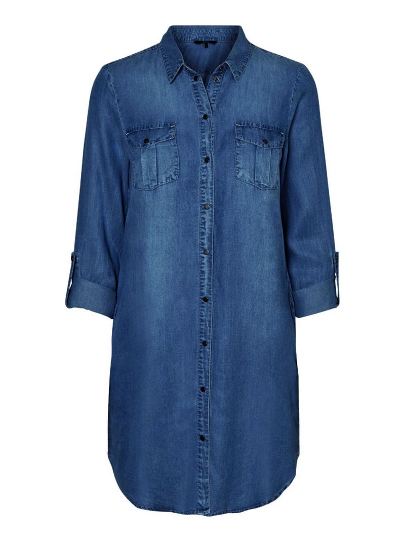 Vestido vaquero corto Vero Moda Azul - Kiabi