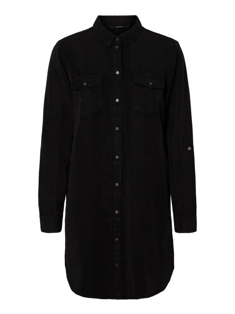 Vestido vaquero corto Vero Moda Negro Negro - Kiabi