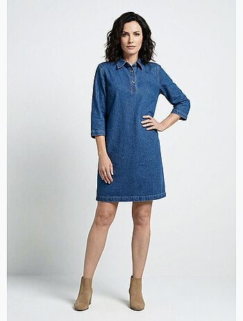 Vestido vaquero corto y recto - Afibel